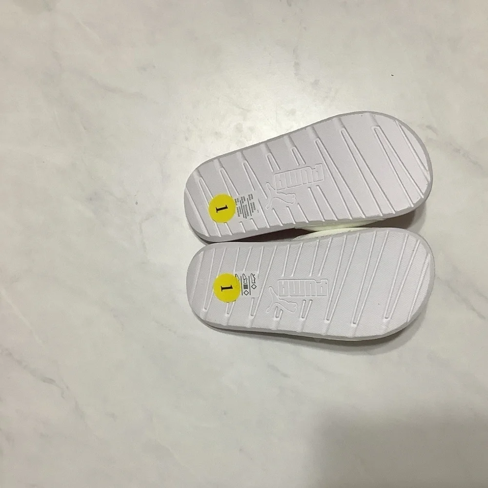Puma Kids Red and White Sandals